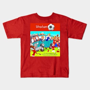 This team are parking the bus Wrexham supporters Kids T-Shirt